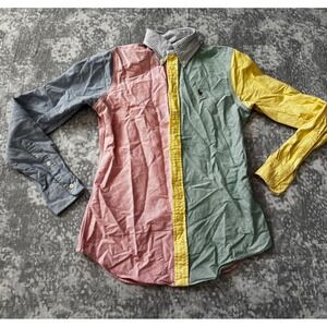 Ralph Lauren Colorblock Oxford Shirt Size XS Pastel Button Down Classic Fit Fun